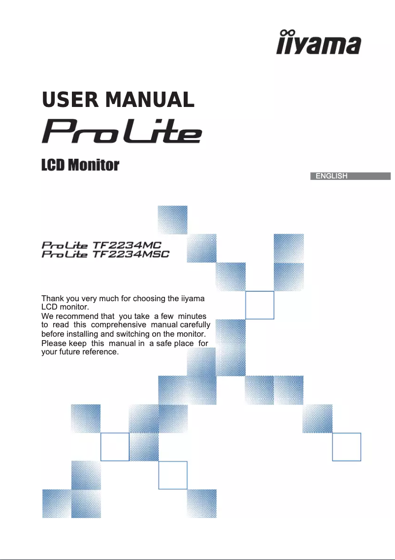 Página 1 del manual Manual de usuario Iiyama ProLite TF2234MSC