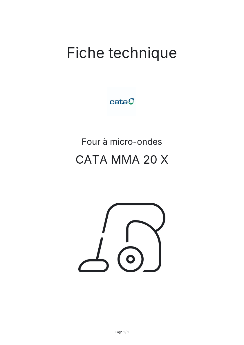 Image de la première page du manuel de l'appareil MMA 20 X