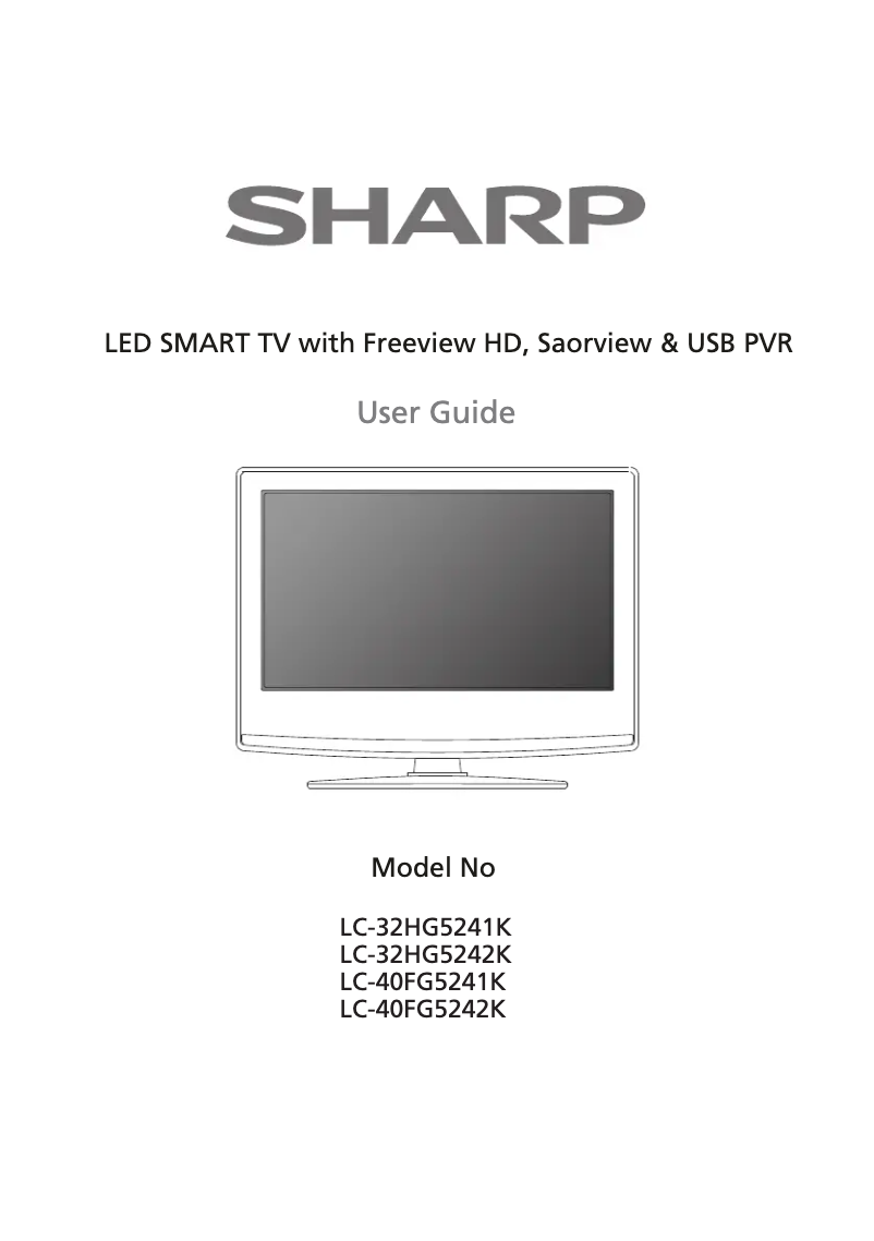 Page n°1 - Manuel utilisateur Sharp LC-40CFG5242K
