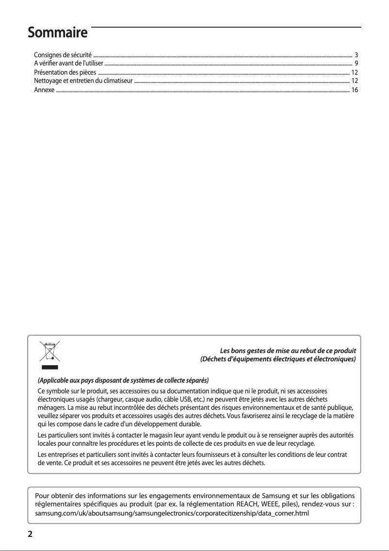 Image de la première page du manuel de l'appareil AC071FB4DEH