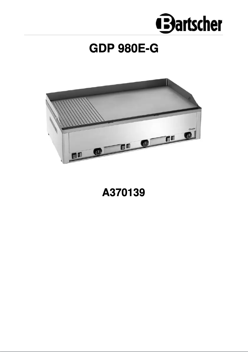 Imagen de la primera página del manual del dispositivo GDP 980E-GR