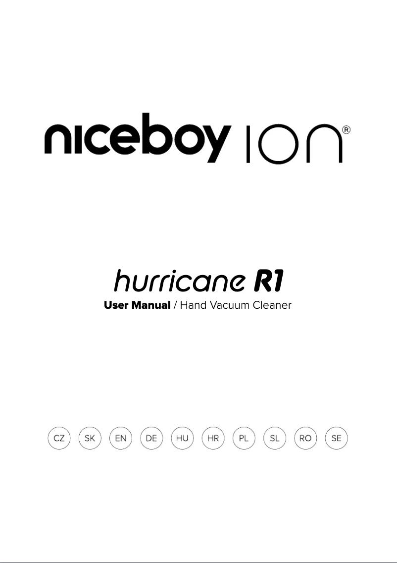 Image de la première page du manuel de l'appareil ION Hurricane R1