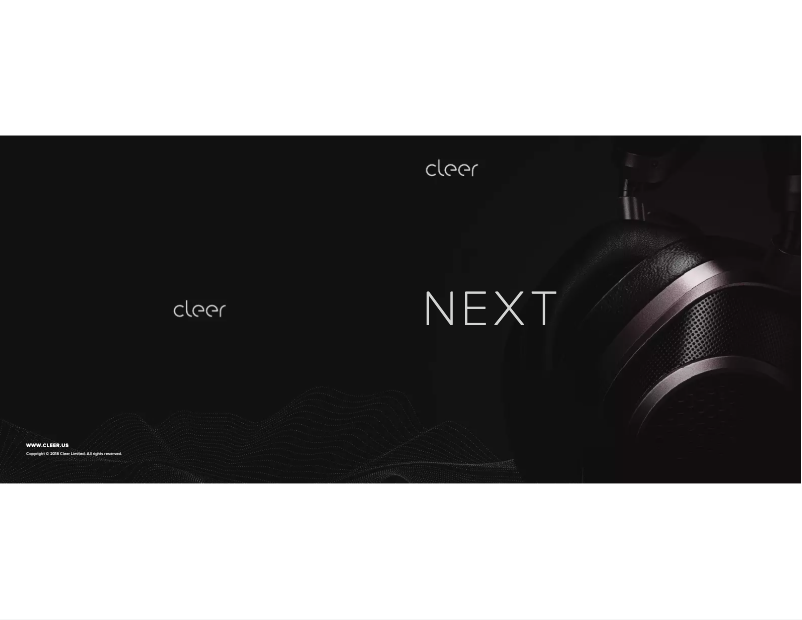 Page 1 de la notice Manuel utilisateur Cleer Next