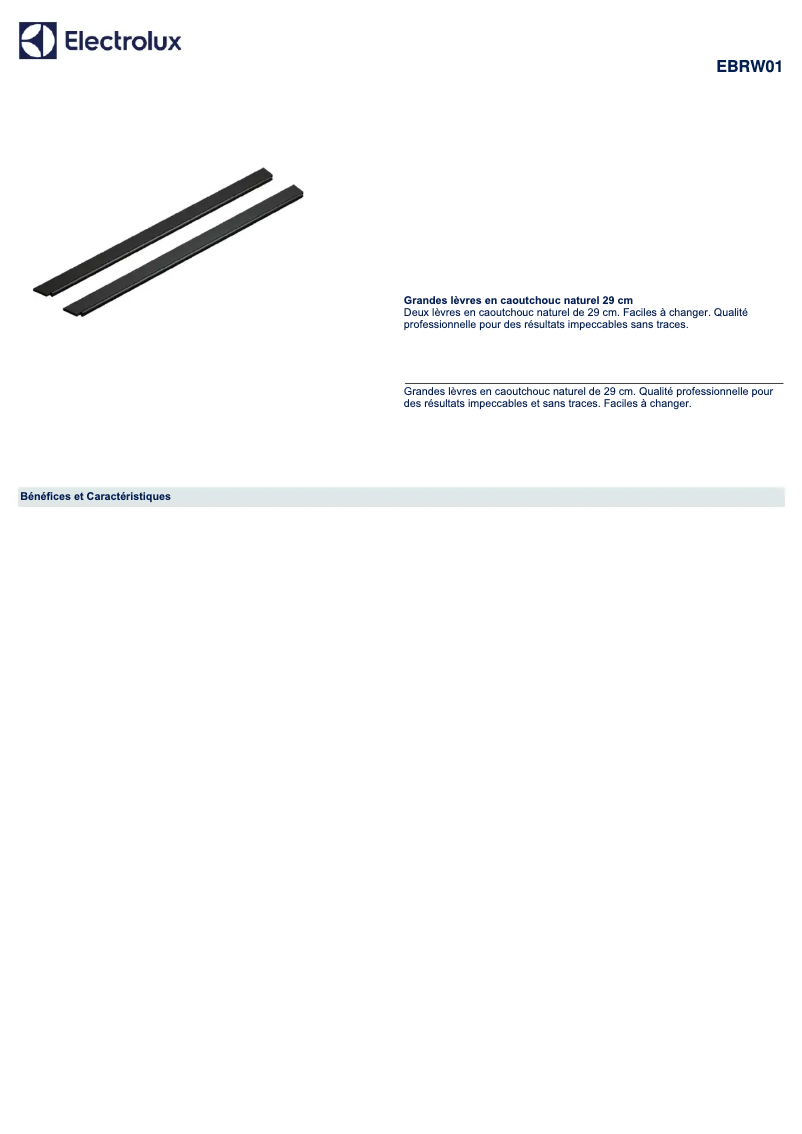 Página 1 del manual Manual de usuario Electrolux Tarvike EBRW01