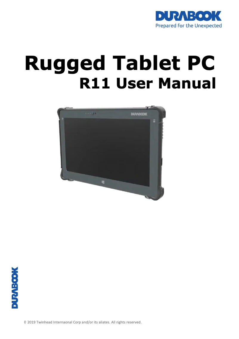 Page n°1 - Manuel utilisateur Durabook R11