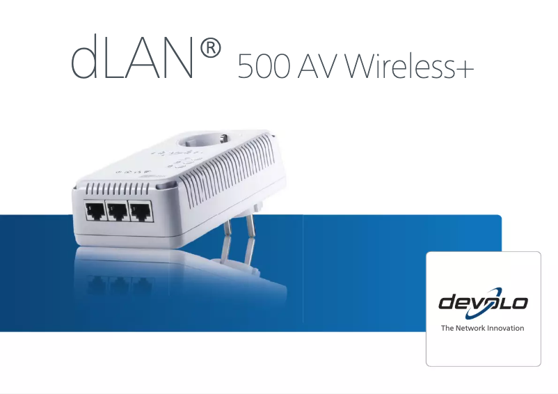 Página 1 del manual Manual de usuario Devolo dLAN 500 AV Wireless