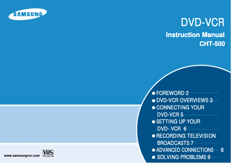 Page 1 de la notice Guide d'installation Samsung CHT-500