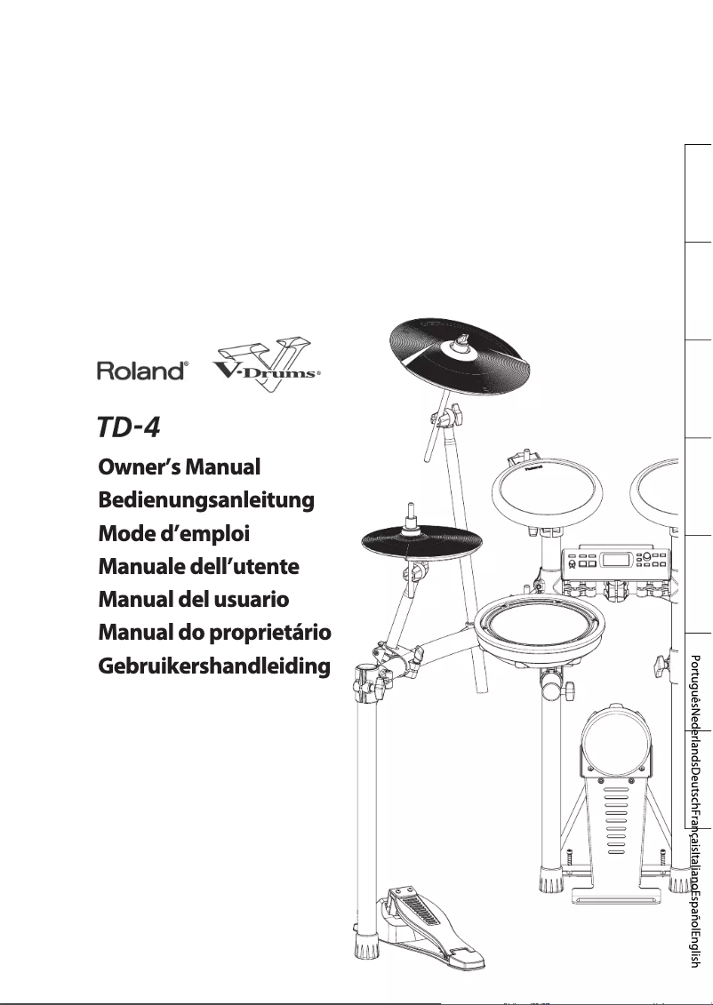 Page 1 de la notice Manuel utilisateur Roland TD-4S