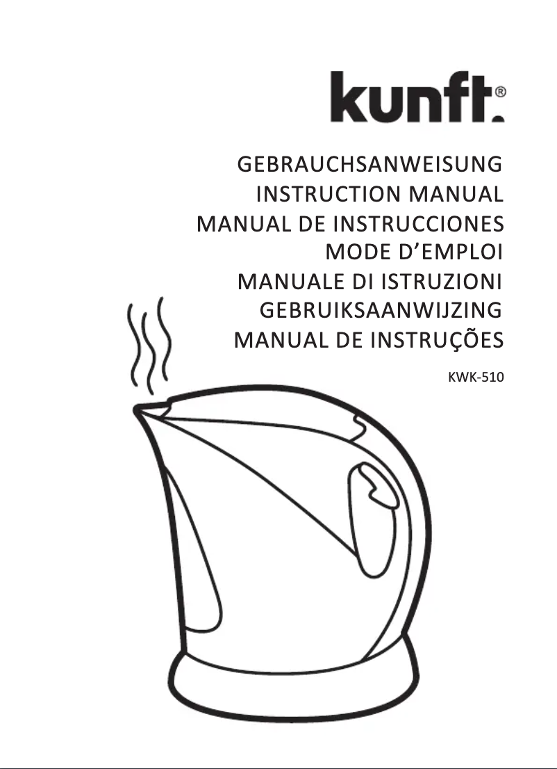 Imagen de la primera página del manual del dispositivo KWK-510