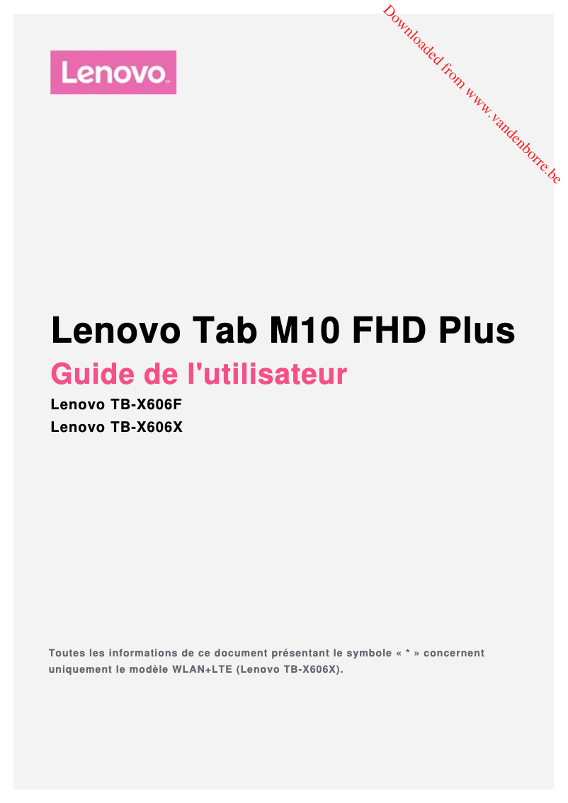 Página 1 del manual Manual de usuario Lenovo Tab M10 Plus
