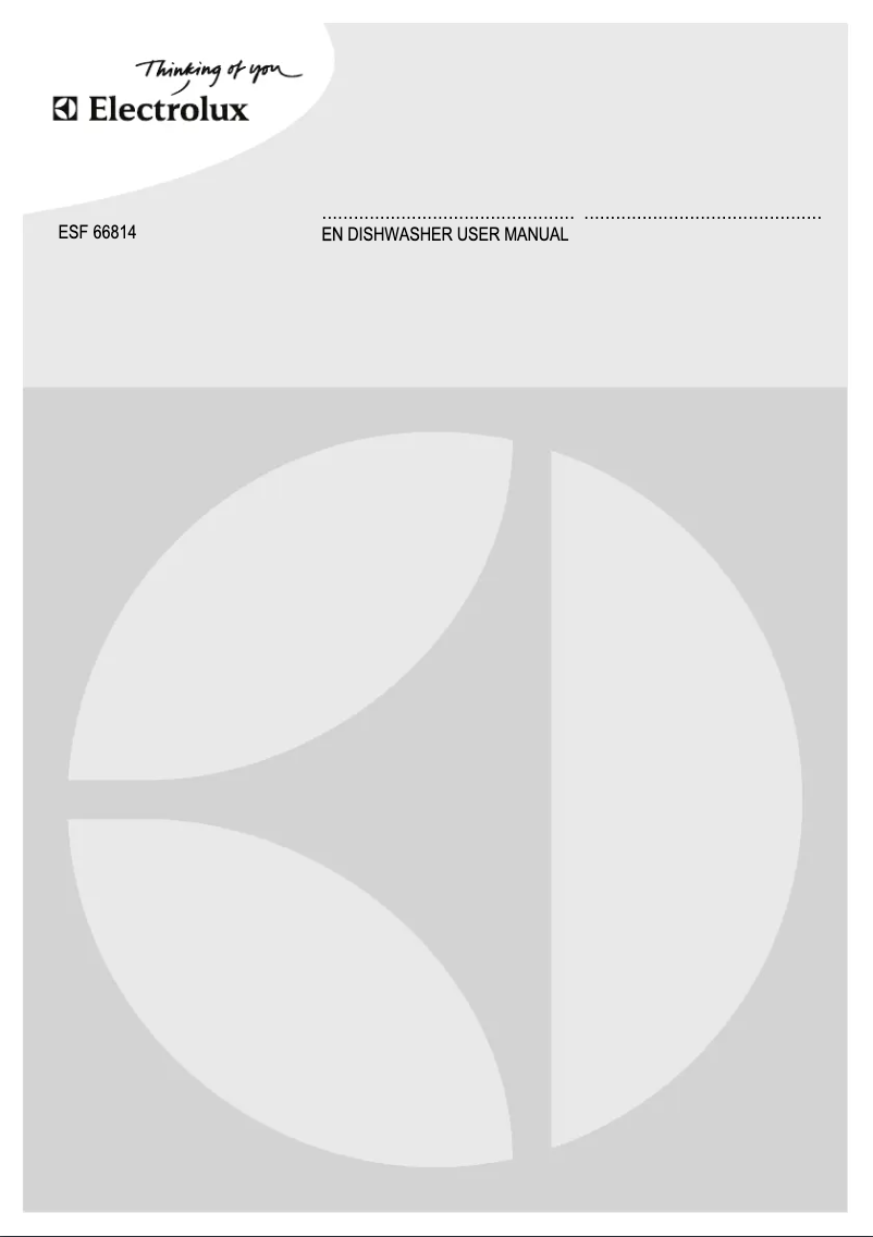 Image de la première page du manuel de l'appareil ESF66814XR