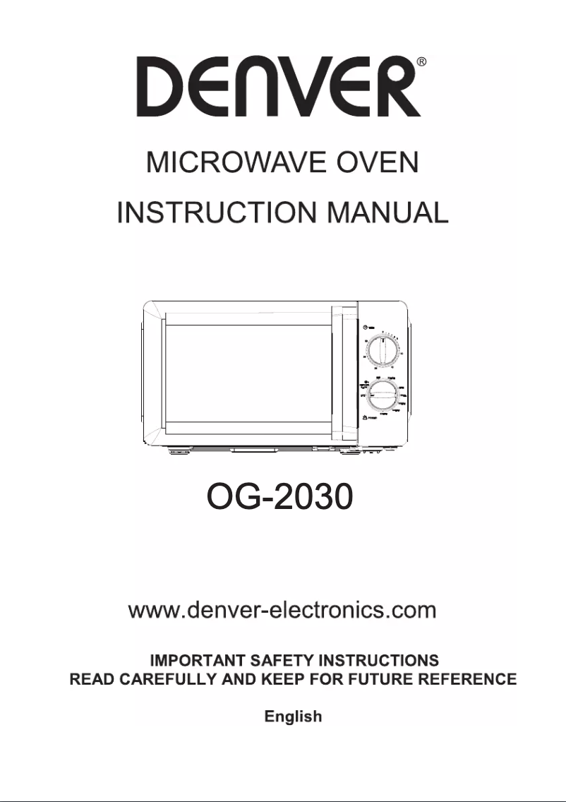 Página 1 del manual Manual de usuario Denver OG-2030