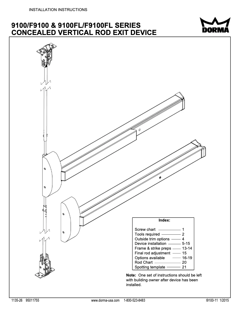 Image de la première page du manuel de l'appareil 9100