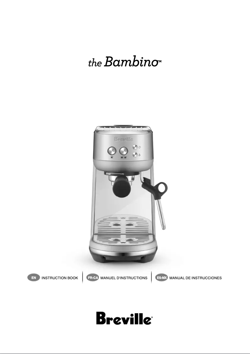 Image de la première page du manuel de l'appareil The Bambino BES450