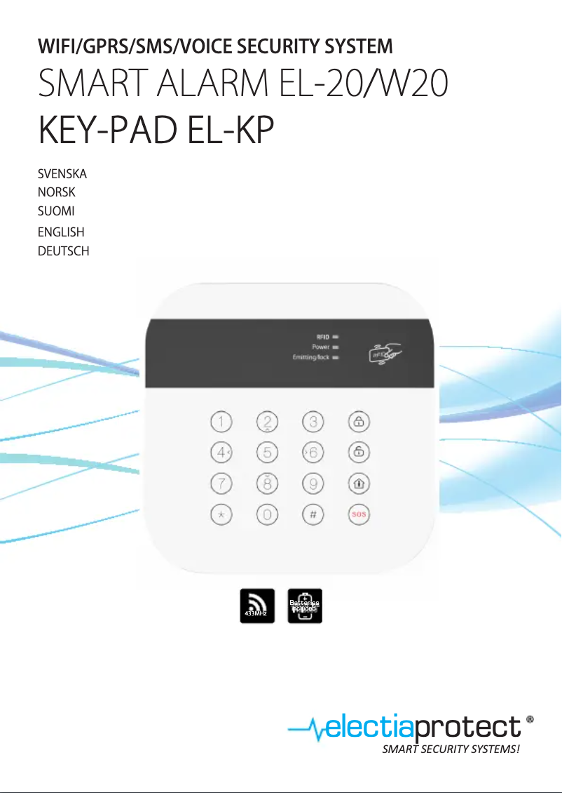 Page 1 de la notice Manuel utilisateur Electia EL-KP