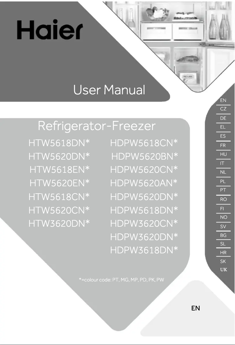 Page n°1 - Mode d'emploi Haier HDPW5620DNPK