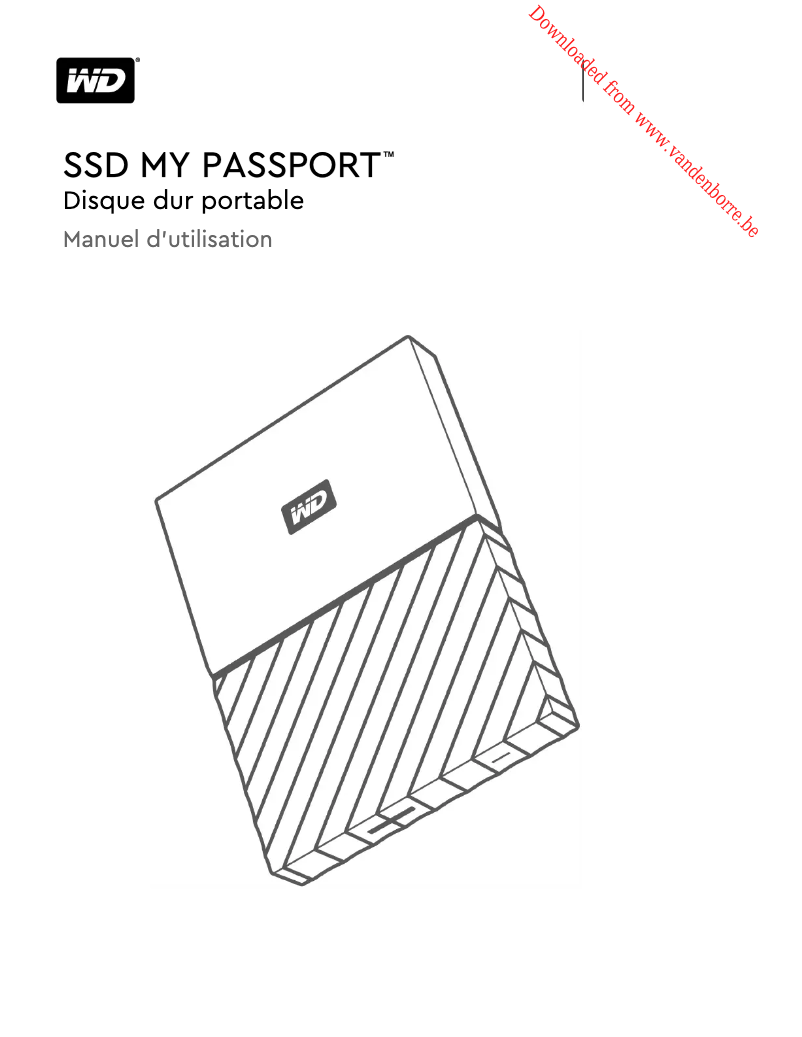Page 1 de la notice Manuel utilisateur Western Digital My Passport
