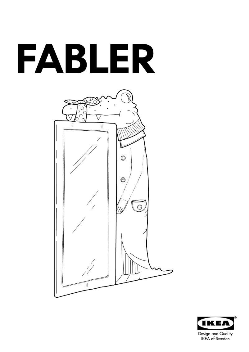 Page 1 de la notice Manuel utilisateur Ikea FABLER