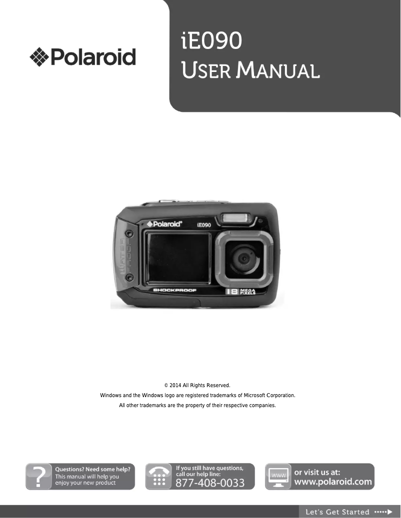 Imagen de la primera página del manual del dispositivo iE090