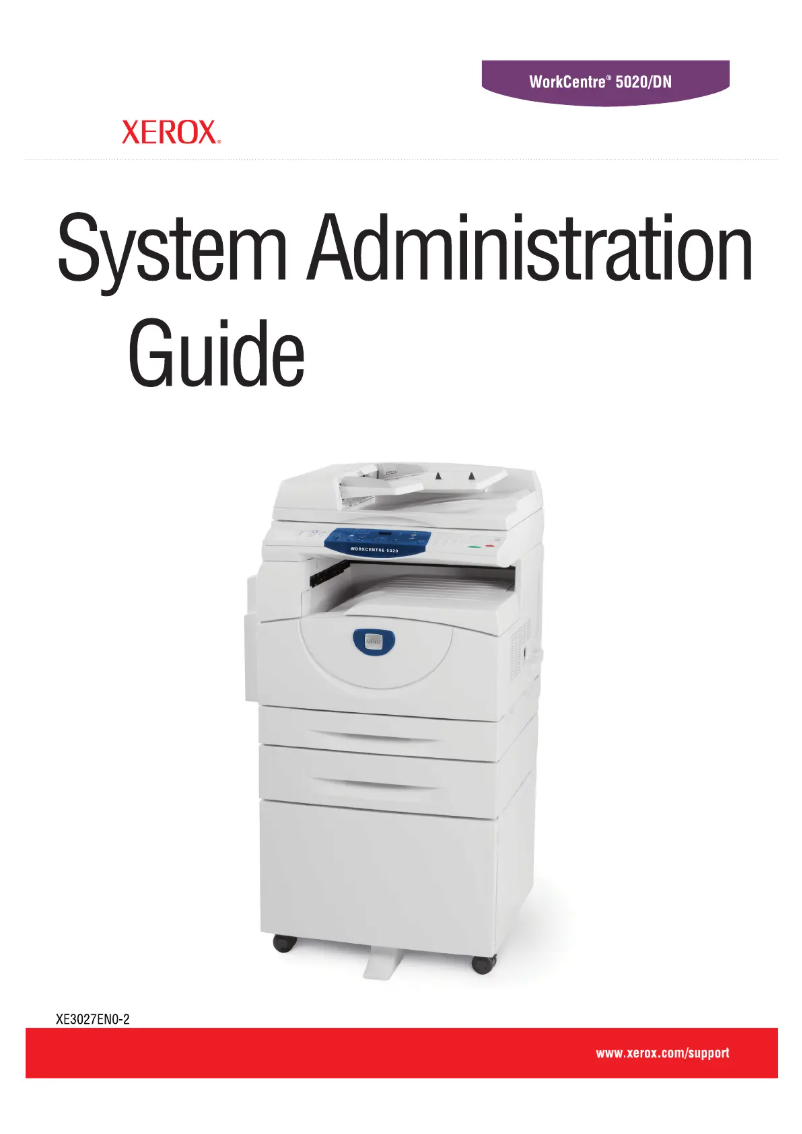 Page n°1 - Manuel utilisateur Xerox WorkCentre 5020DN