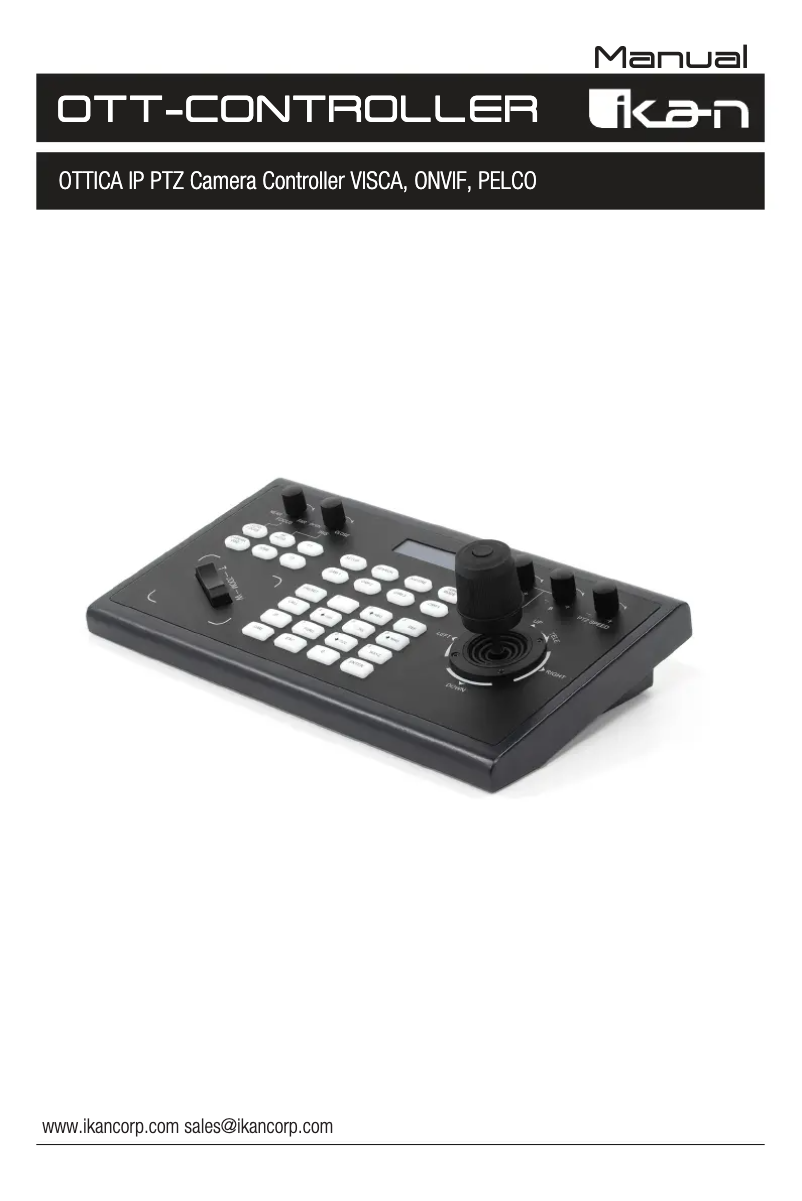 Page 1 de la notice Manuel utilisateur Ikan OTT-CONTROLLER