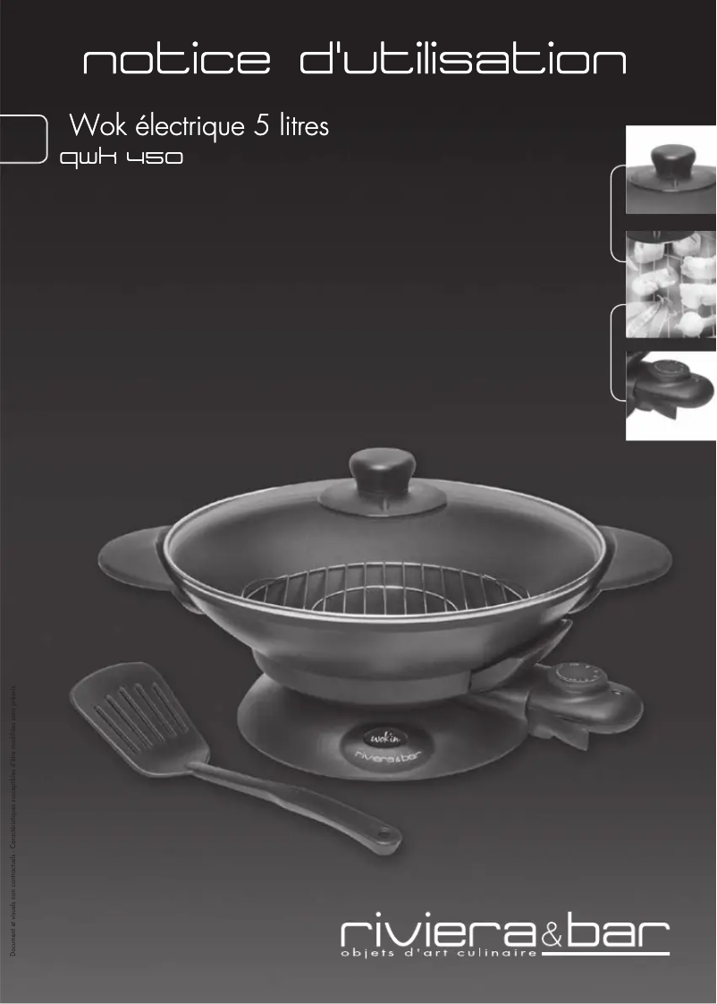 Page 1 de la notice Manuel utilisateur Riviera & Bar QWK450