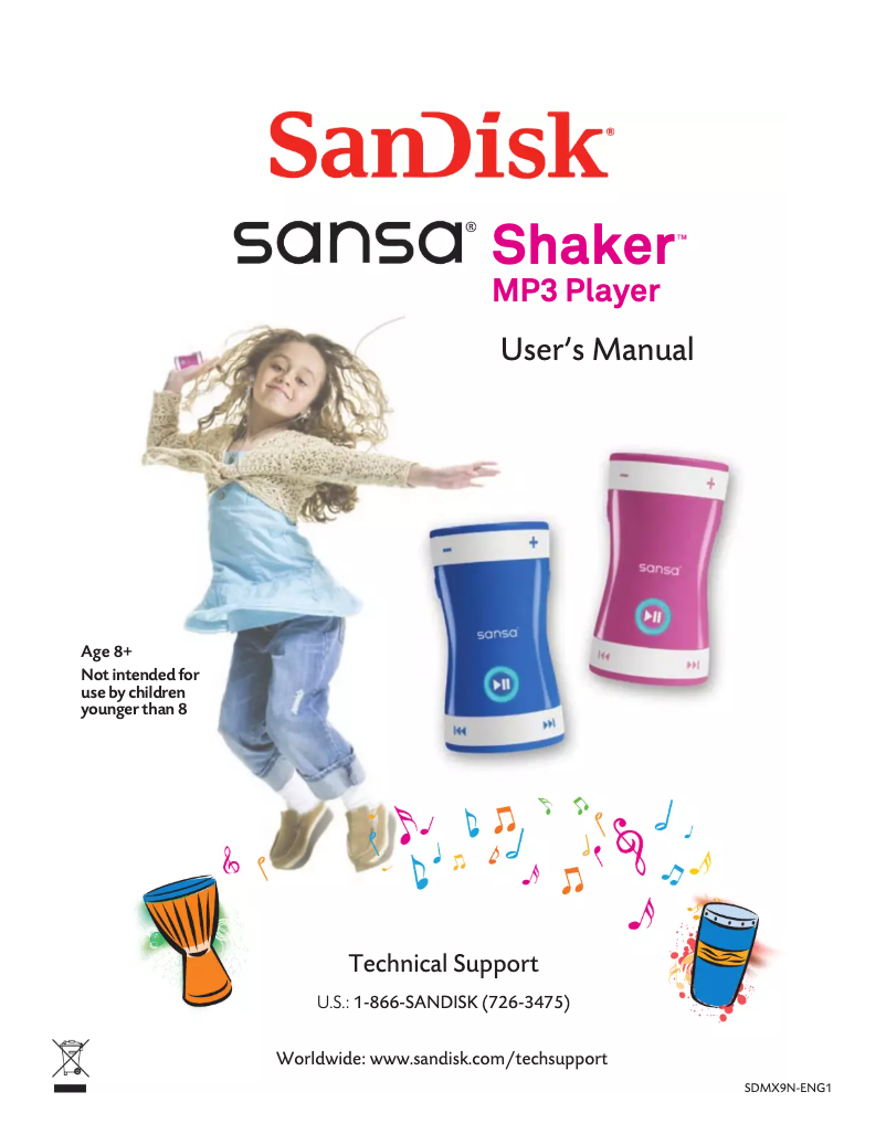 Page n°1 - Manuel utilisateur Sandisk Sansa Shaker