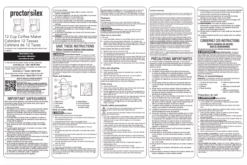 Image de la première page du manuel de l'appareil FrontFill 43685PS