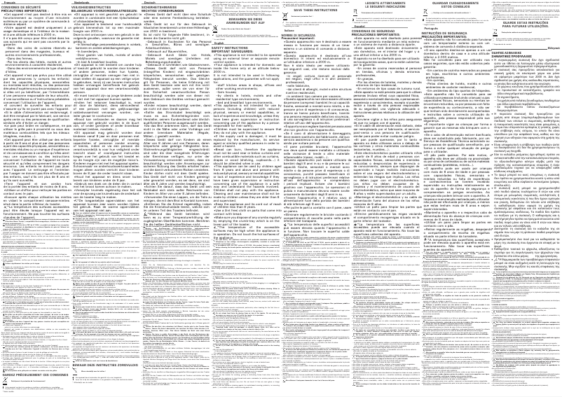 Página 1 del manual Instrucciones / montaje Tefal Express TT3561