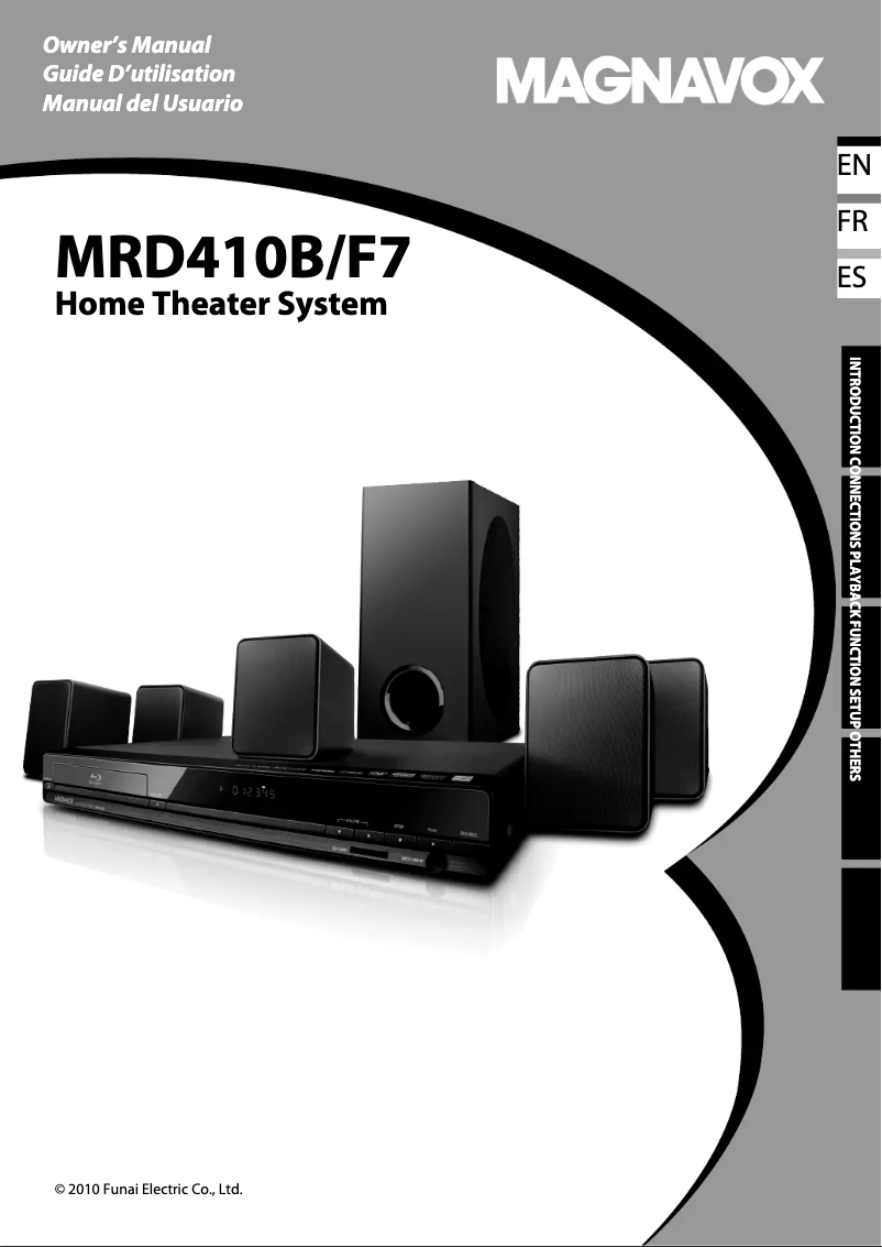 Page 1 de la notice Manuel utilisateur Magnavox MRD410B