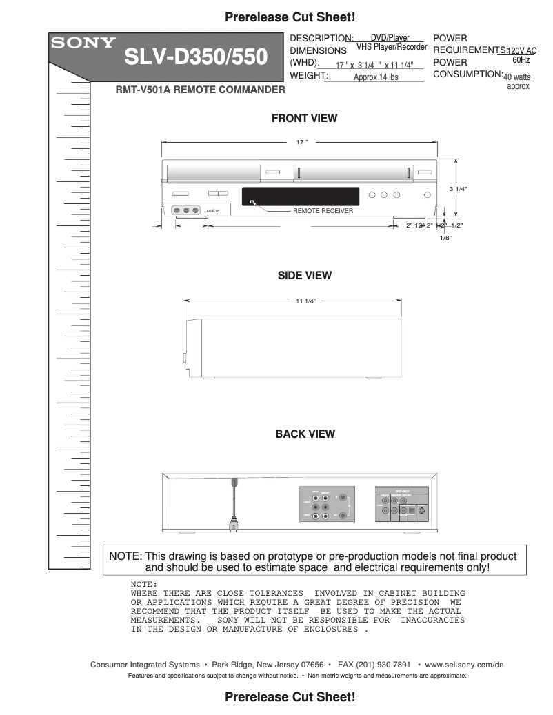 Page 1 de la notice Guide d'installation Sony SLV-D350P