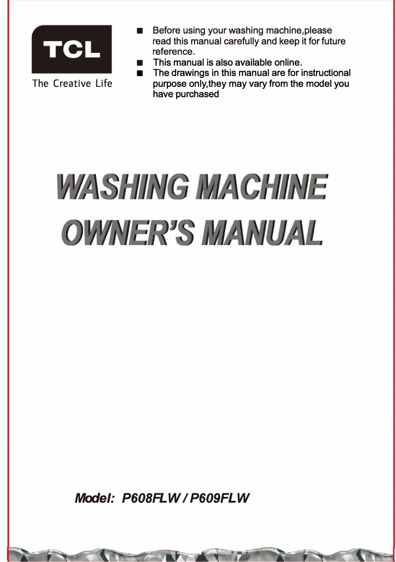 Image de la première page du manuel de l'appareil P609FLW