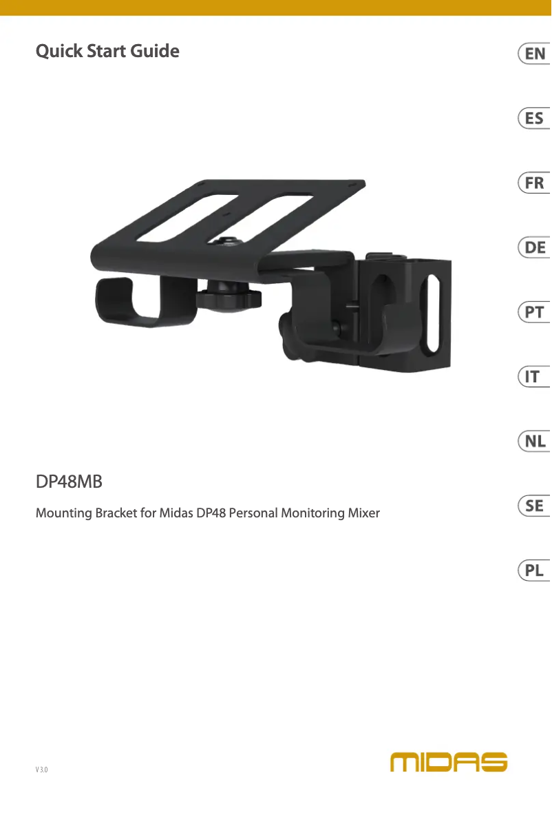Page n°1 - Guide de démarrage rapide Midas DP48MB