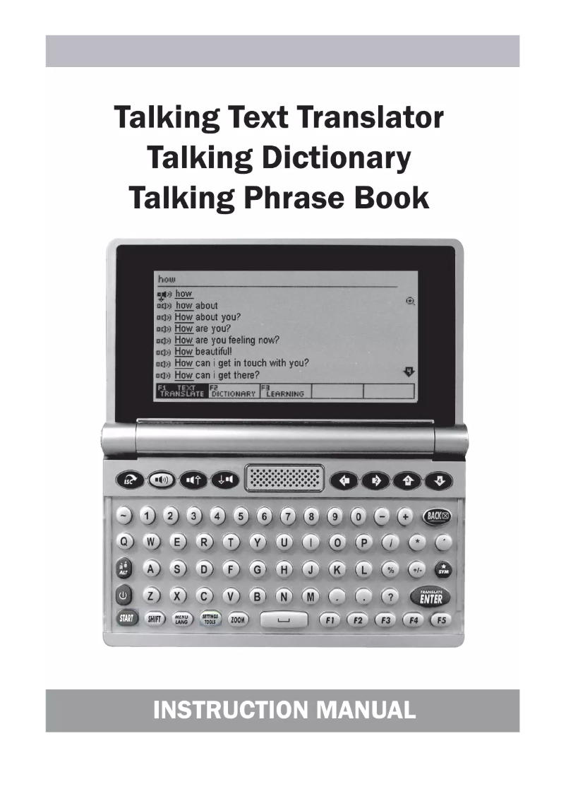 Page 1 de la notice Manuel utilisateur Trano T-11