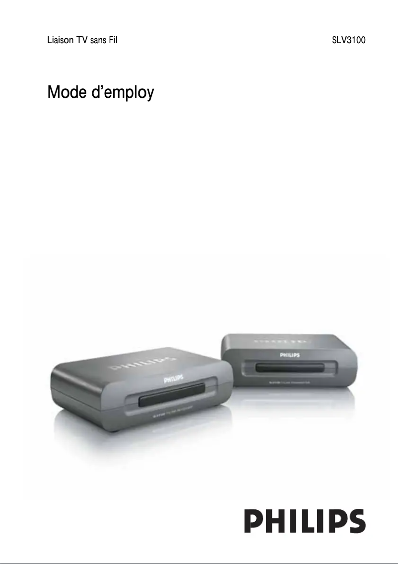 Page 1 de la notice Manuel utilisateur Philips SLV3100