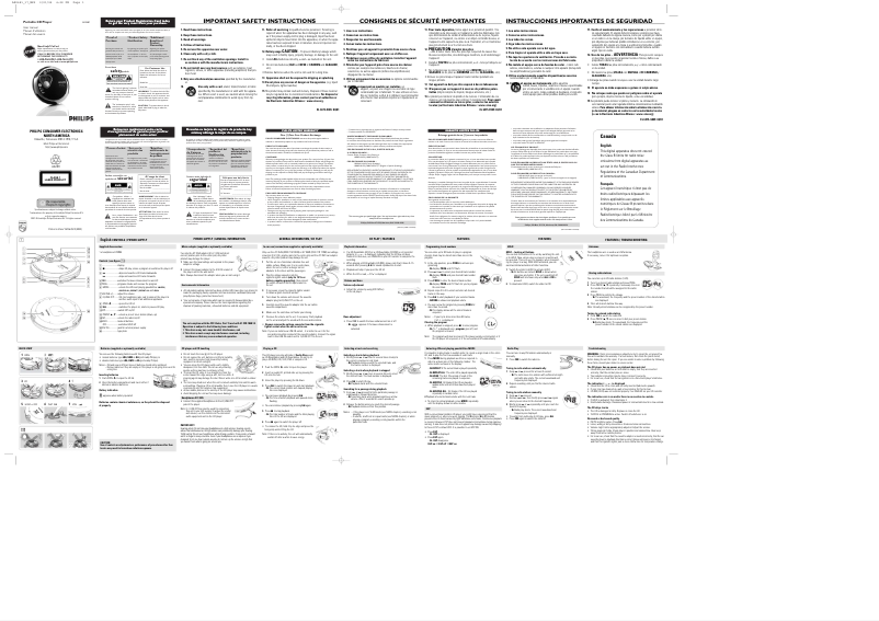 Page n°1 - Manuel utilisateur Philips AX2481
