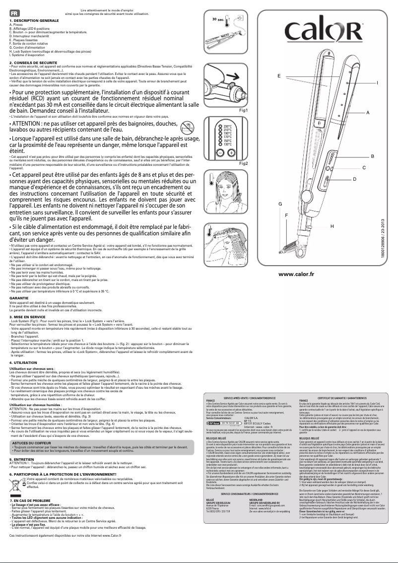 Page n°1 - Manuel utilisateur Calor Handy Wet & Dry CF7352