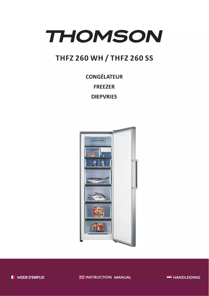 Image de la première page du manuel de l'appareil THFZ 260 WH