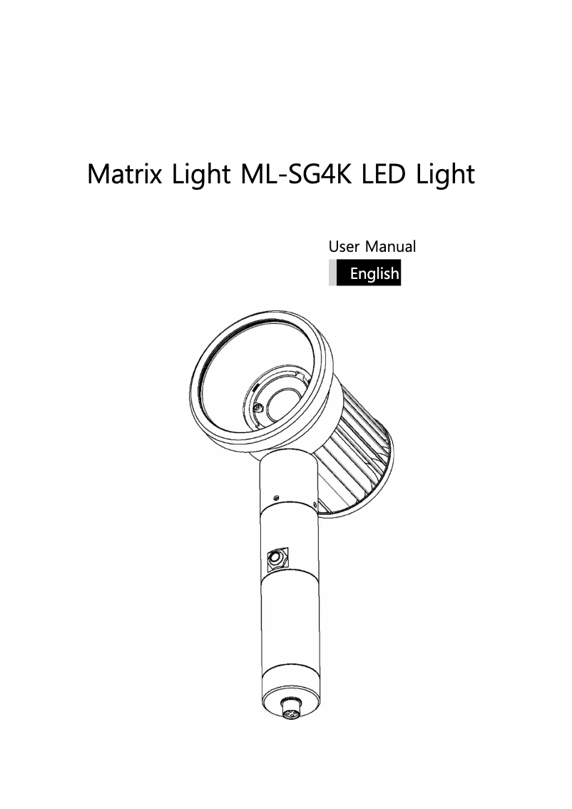 Página 1 del manual Manual de usuario Matrix Light ML-SG4K
