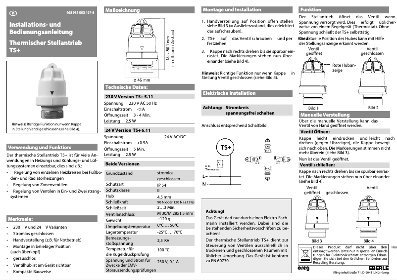 Image de la première page du manuel de l'appareil TS+