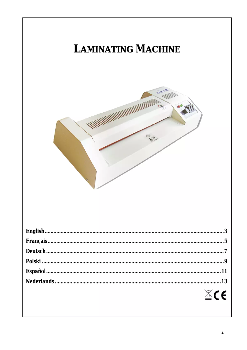 Page 1 de la notice Manuel utilisateur Pavo HD