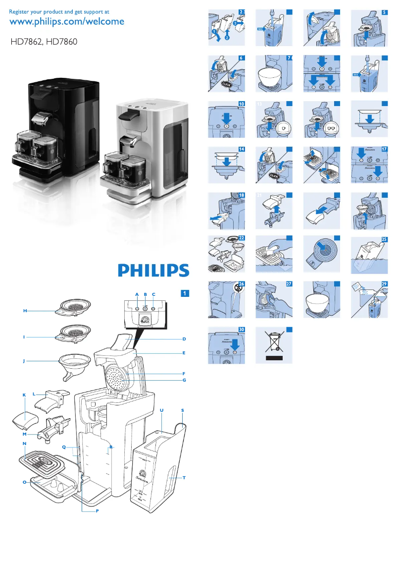 Page 1 de la notice Manuel utilisateur Philips HD5020