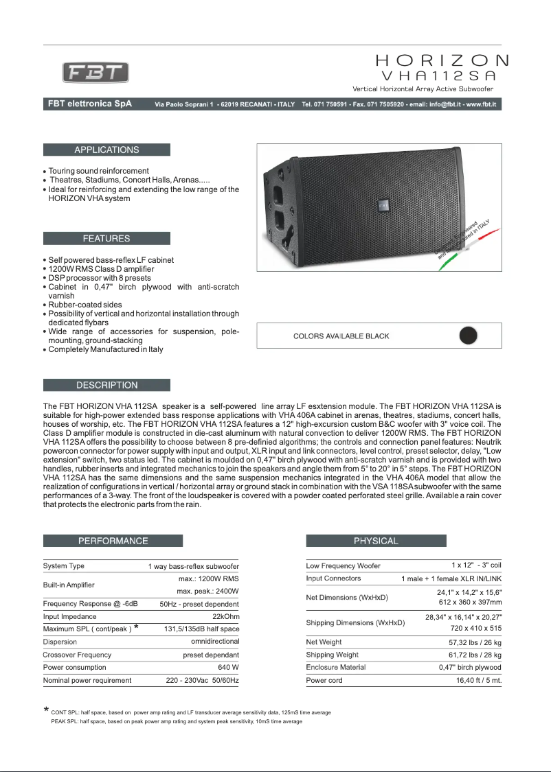 Image de la première page du manuel de l'appareil Horizon VHA 112 SA