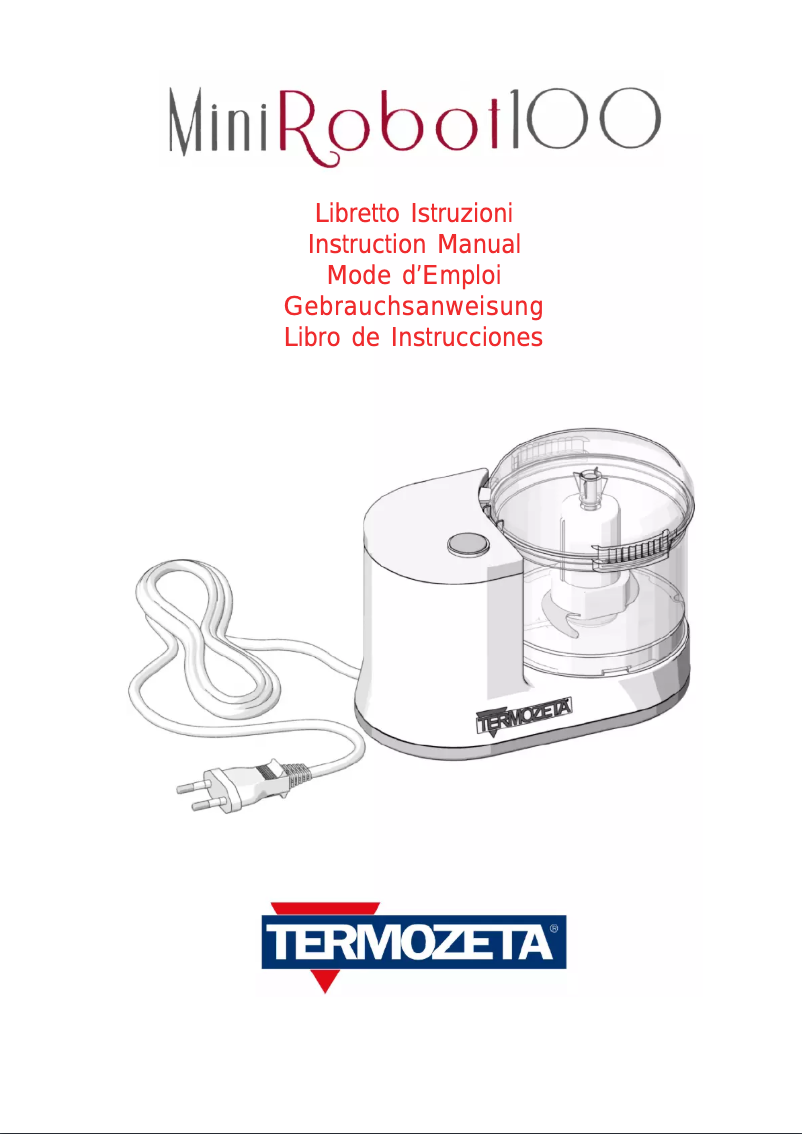 Image de la première page du manuel de l'appareil MiniRobot 100