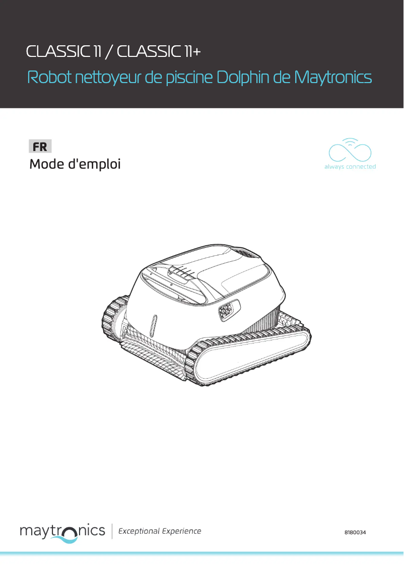 Page 1 de la notice Manuel utilisateur Maytronics Dolphin Advantage PRO