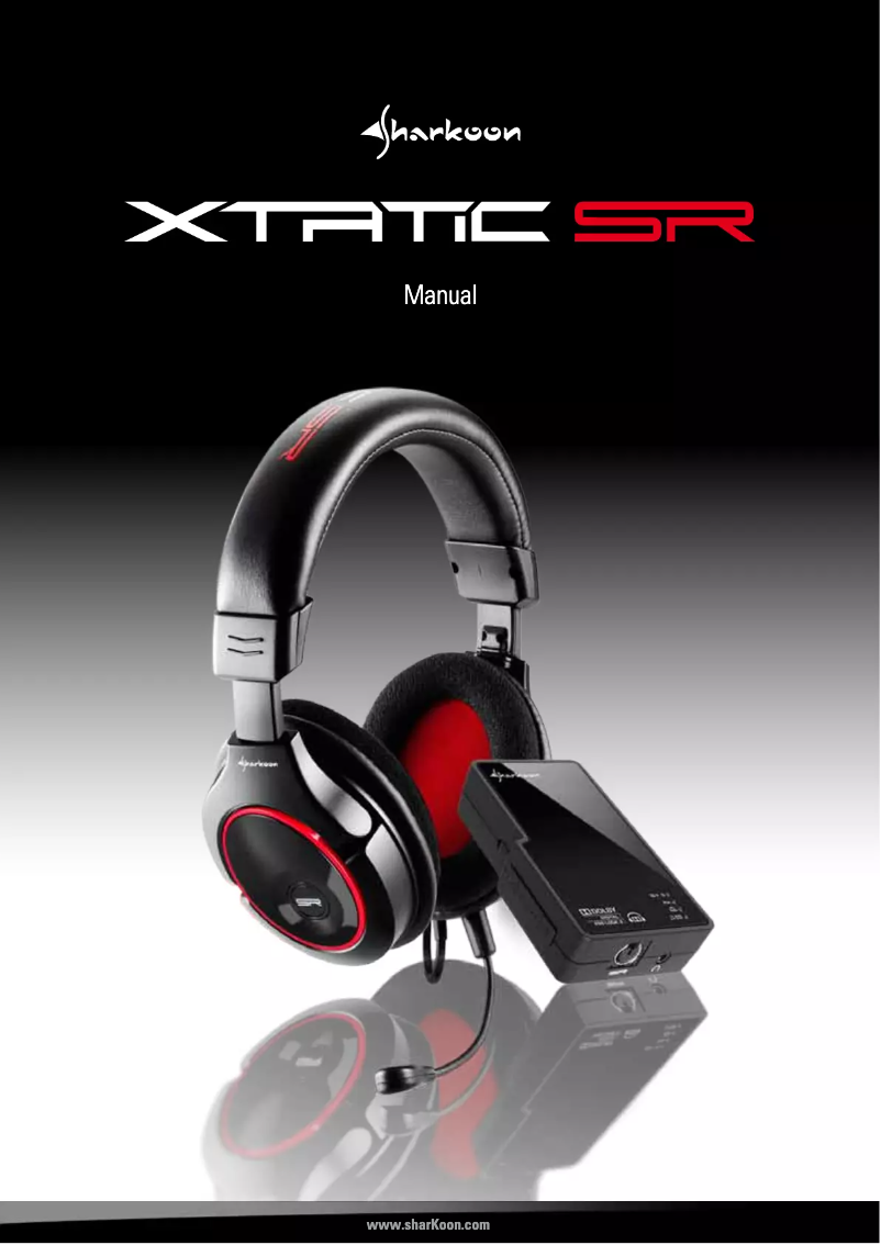 Page 1 de la notice Manuel utilisateur Sharkoon X-Tatic SR
