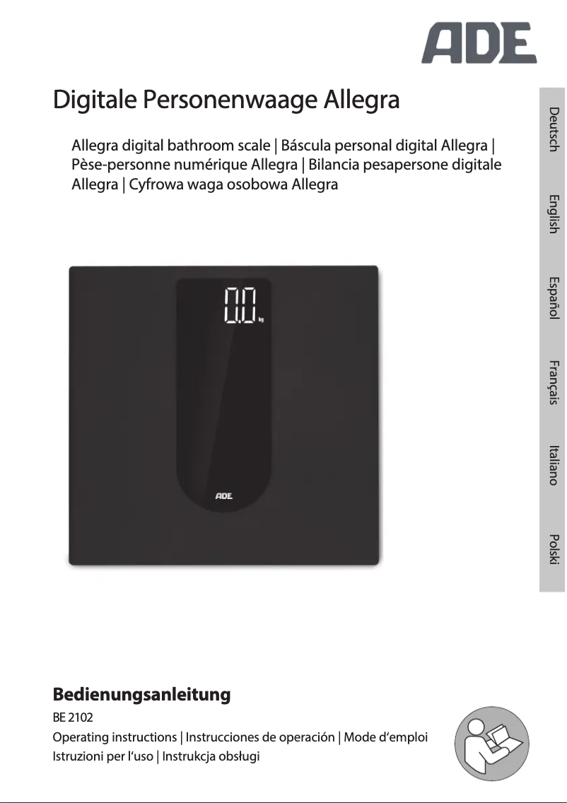 Image de la première page du manuel de l'appareil Allegra BE 2102