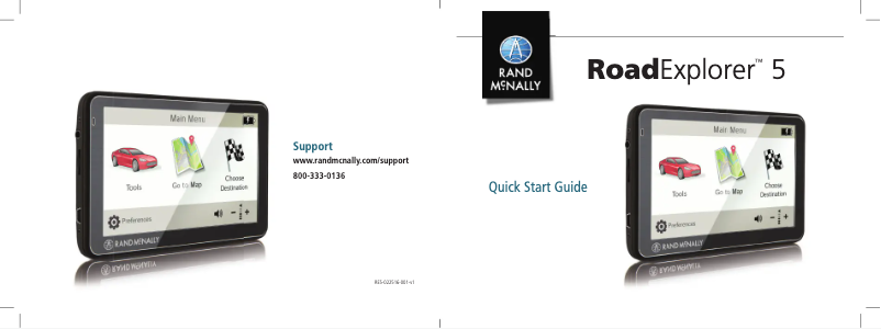 Page n°1 - Manuel utilisateur Rand McNally RoadExplorer 5