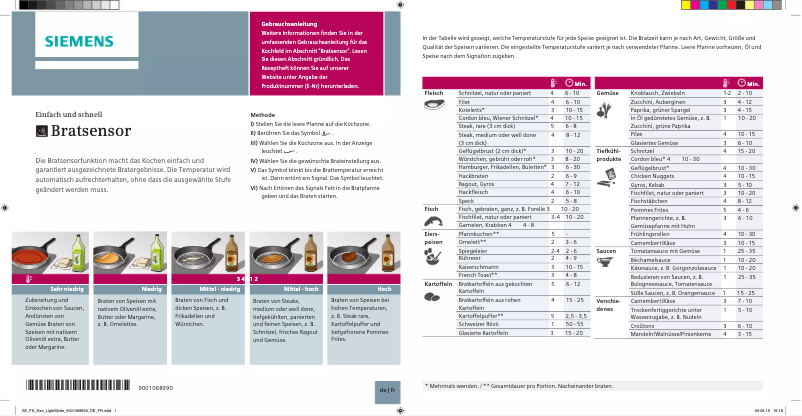 Page n°1 - Manuel utilisateur Siemens EX807NVV6E