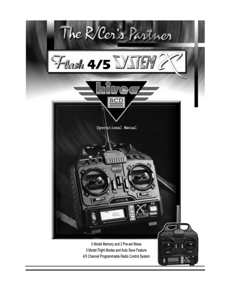 Image de la première page du manuel de l'appareil Flash 5SX